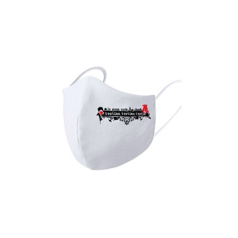Mascarilla blanca "T’estime,...