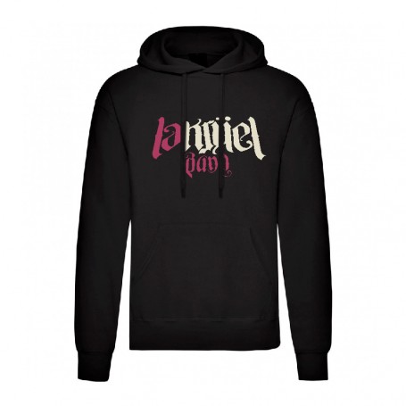 Sudadera negra "Logotipo color"