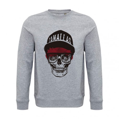 Sudadera de algodón orgánico "Canallas" + trasera "La Kruel"