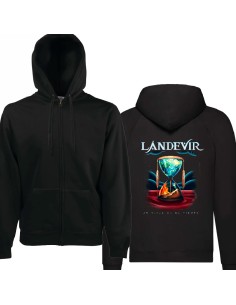 Sudadera cremallera "Nature" estampación trasera