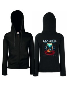 Sudadera cremallera "Nature" estampación trasera 2