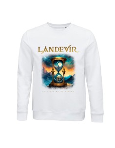 Sudadera de algodón orgánico "Skull hourglass"