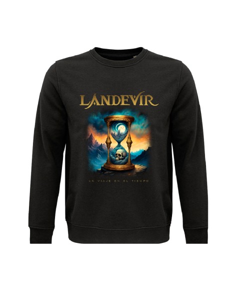 Sudadera de algodón orgánico "Skull hourglass"