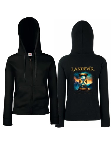 Sudadera cremallera "Skull hourglass"...