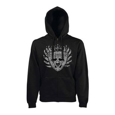Sudadera cremallera "Escudo Gris"
