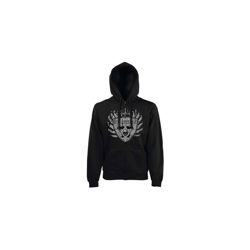 Sudadera cremallera "Escudo Gris"
