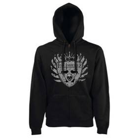 Sudadera cremallera "Escudo Gris"
