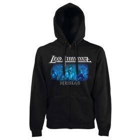 Sudadera cremallera "Foto Grupo Mesías en azul"