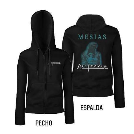 Sudadera cremallera con trasera "Logo + Mesías" 2