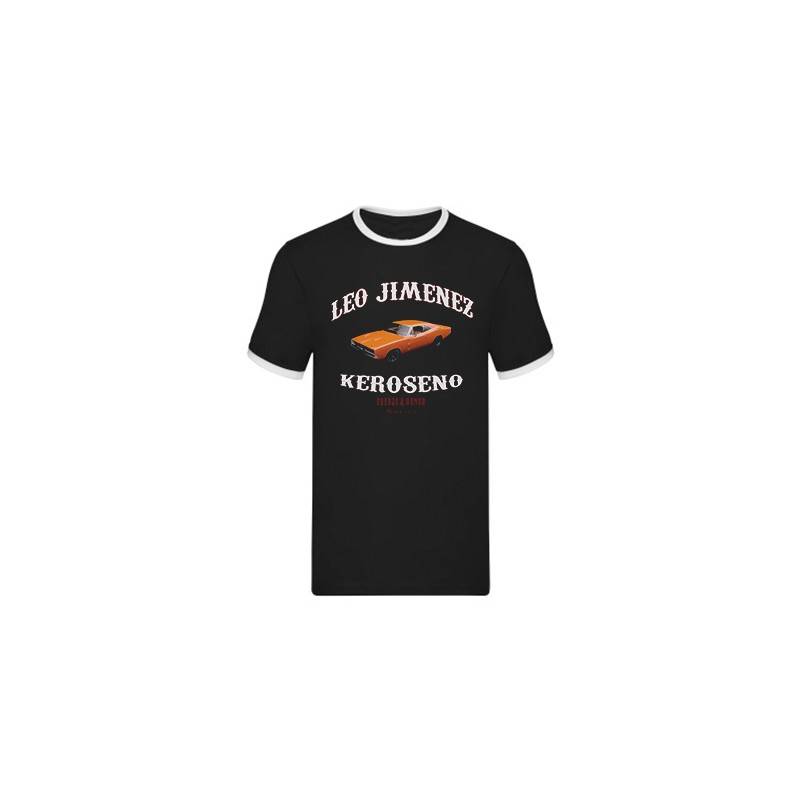 Camiseta negra con ribete "Keroseno"