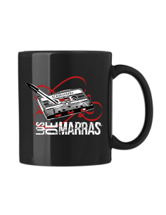 Taza cerámica negra "Portada Rebobinando"