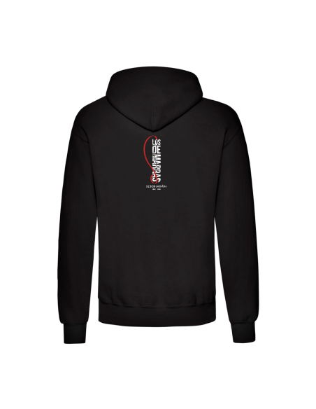 Sudadera "Logo Rebobinando" delantera + trasera
