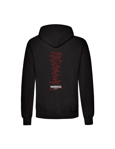 Sudadera "Portada Rebobinando" delantera + trasera