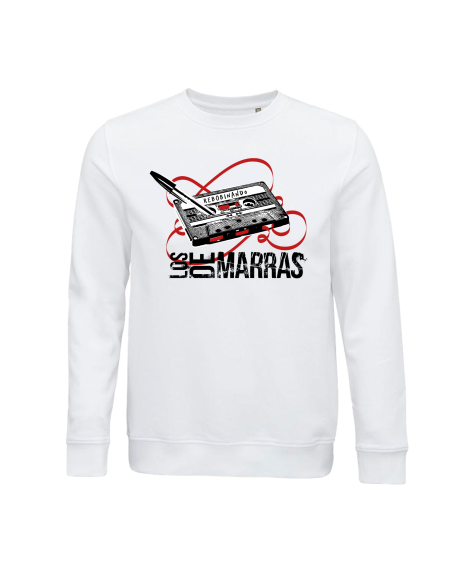 Sudadera sin capucha "Portada Rebobinando" delantera + trasera