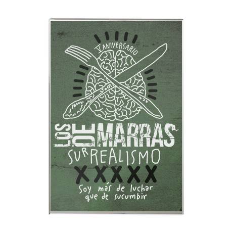 Imán acrílico "Surrealismo aniversario"