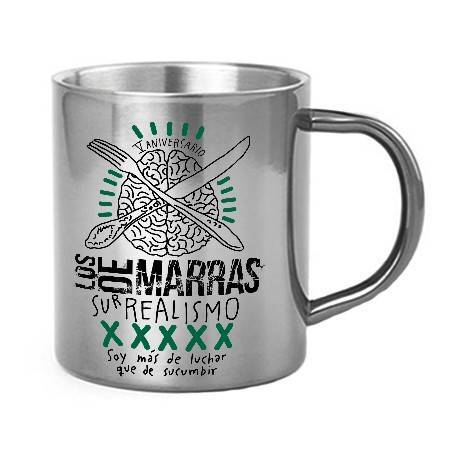 Taza metálica "Surrealismo aniversario"