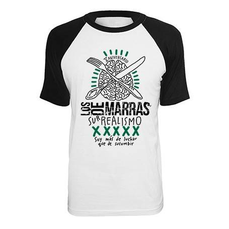 Camiseta ranglan manga negra "Surrealismo aniversario"