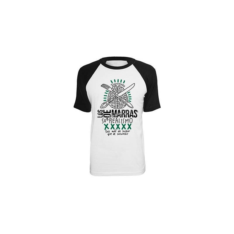 Camiseta ranglan manga negra...