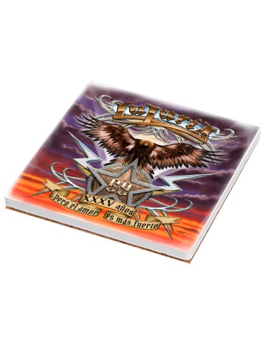 Posavasos cerámica cuadrado "35...