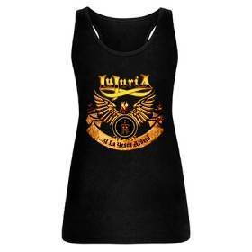 Camiseta negra chica tirantes "La Yesca Clásica"