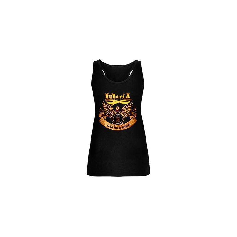 Camiseta negra tirantes chica "La Yesca Clásica"