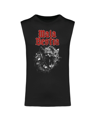 Camiseta sin mangas "Hiena Logo Rojo"