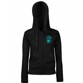 Sudadera cremallera "Mediterranea azul"