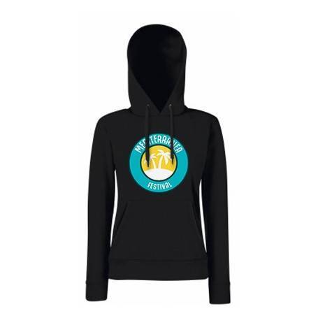 Sudadera negra "Logo color Mediterranea" 2