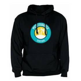 Sudadera negra "Logo color Mediterranea"