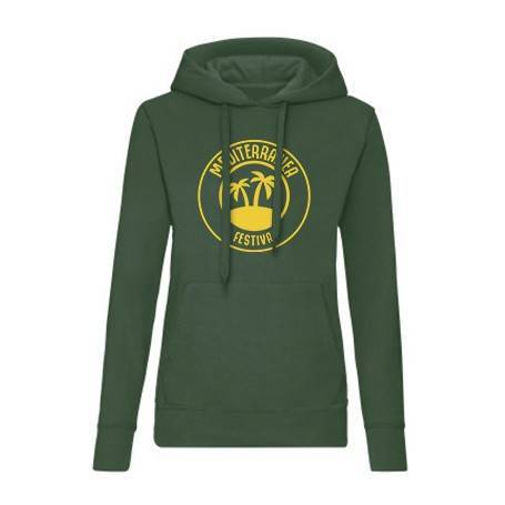 Sudadera verde "Mediterranea amarillo" 2