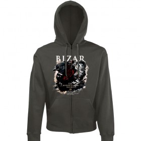 Sudadera con cremallera "Cuervo-Lechuza"