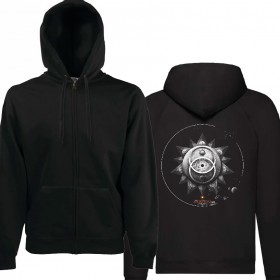 Sudadera cremallera "Sol Invicto" trasera