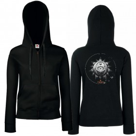 Sudadera cremallera "Sol Invicto" trasera