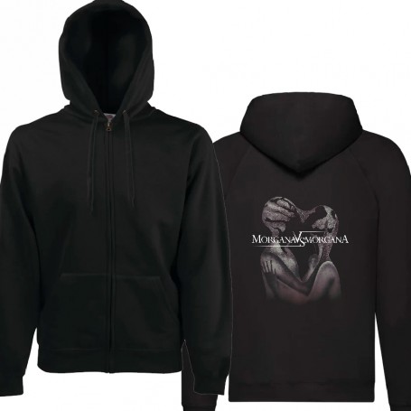 Sudadera cremallera "De lo inevitable" trasera