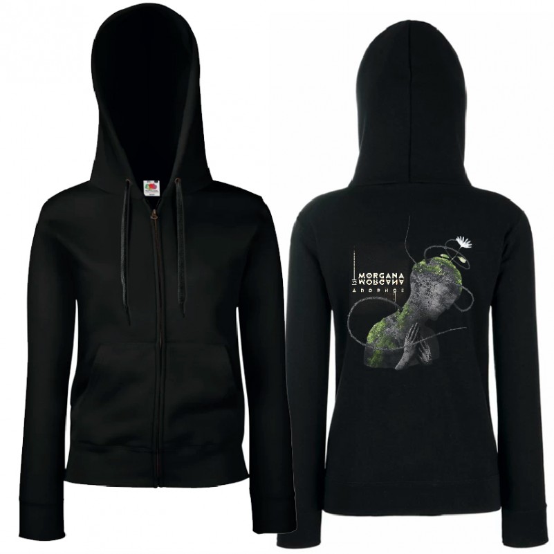 Sudadera cremallera "Adornos" trasera