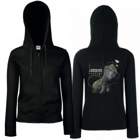 Sudadera cremallera "Adornos" trasera