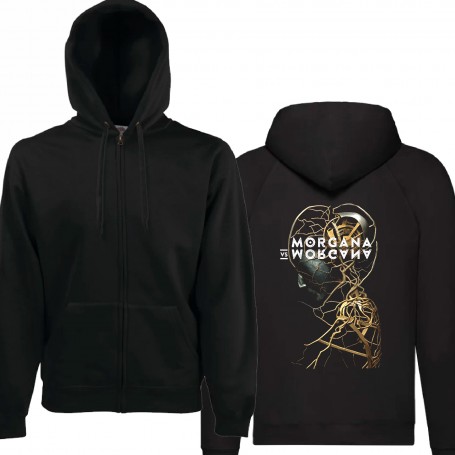 Sudadera cremallera "Sait-on aimer" trasera
