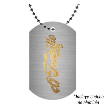 Colgante/Placa aluminio "20 Años 30 Amigos" fondo metálico