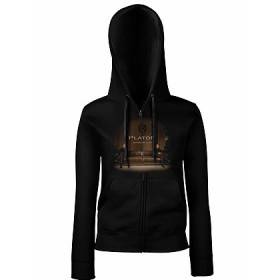 Sudadera cremallera negra chica “Portada Aprendiendo a vivir”