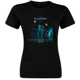 Camiseta negra chica “El espectador de tu vuelo”