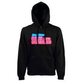 Sudadera cremallera "Rock & Business"