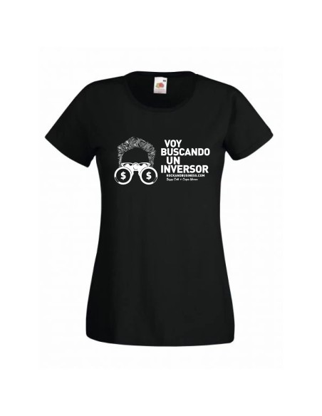 Camiseta de algodón orgánico "Voy Buscando un inversor 2"