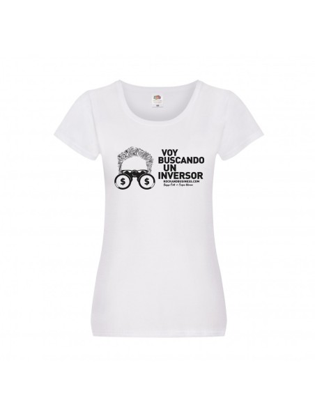Camiseta de algodón orgánico "Voy Buscando un inversor 2"