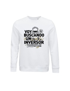 Sudadera de algodón orgánico "Voy buscando un inversor 1" 2