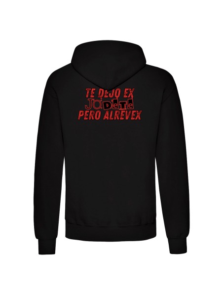 Sudadera "Te dejo Ex" con trasera