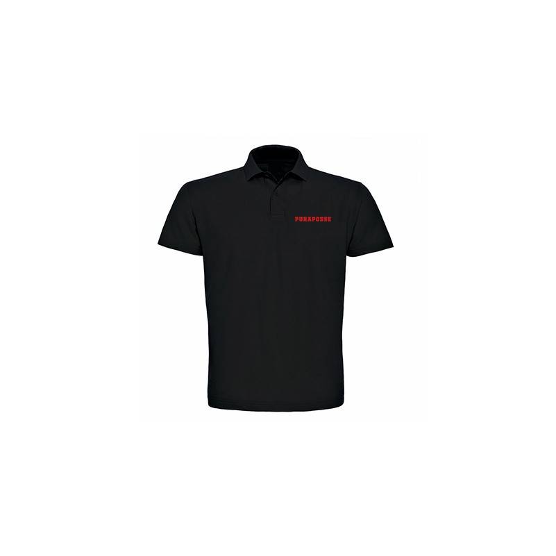 Polo negro chico "Logo"