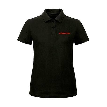 Polo negro chico "Logo" 2