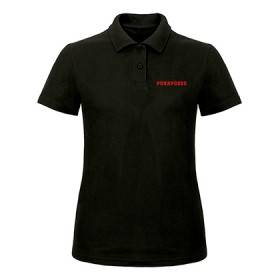 Polo negro chica "Logo"