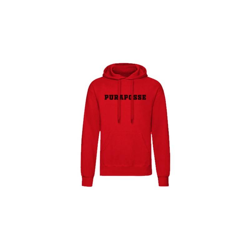 Sudadera chico roja "Logo"