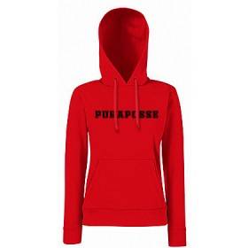 Sudadera chica roja "Logo"